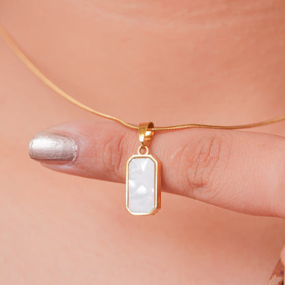 Ivory Prism Pendant Necklace