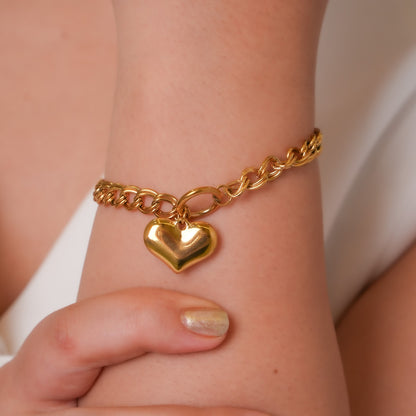 Statement Heart Bracelet