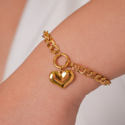 Statement Heart Bracelet