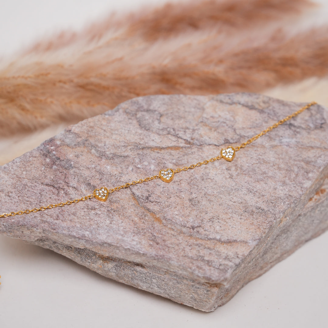 Triple Heart Bracelet