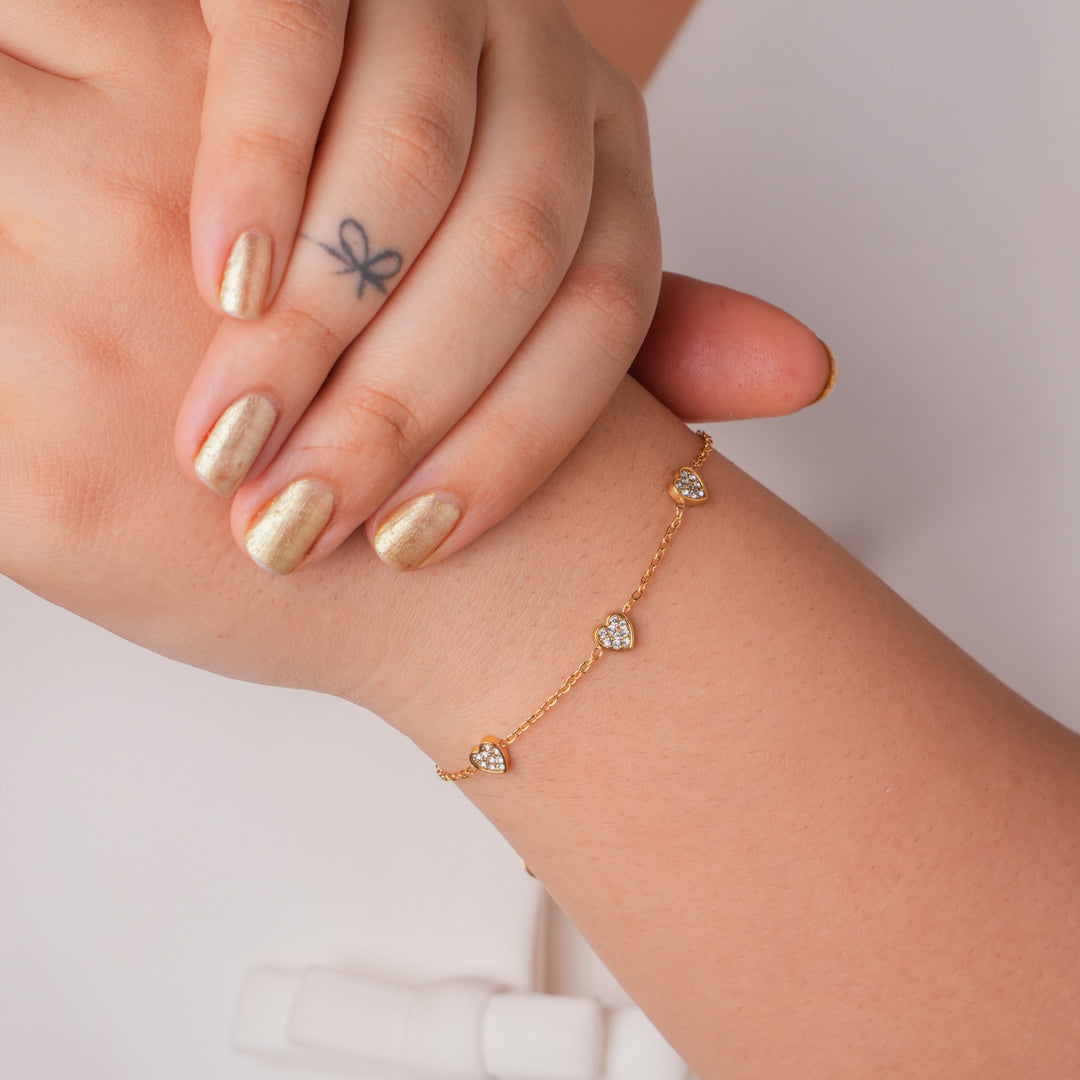 Triple Heart Bracelet