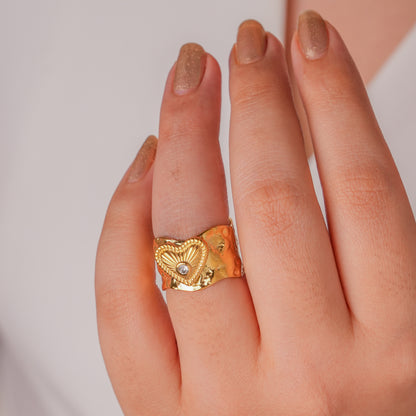 Hazel Heart Ring