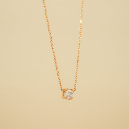 Classic Solitaire Box Pendant