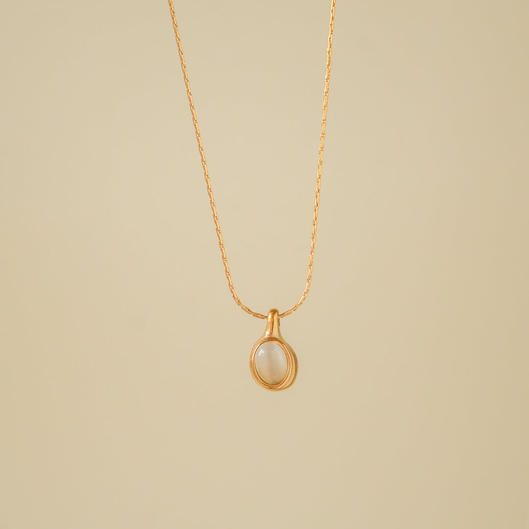 Golden Moonstone Teardrop Pendant