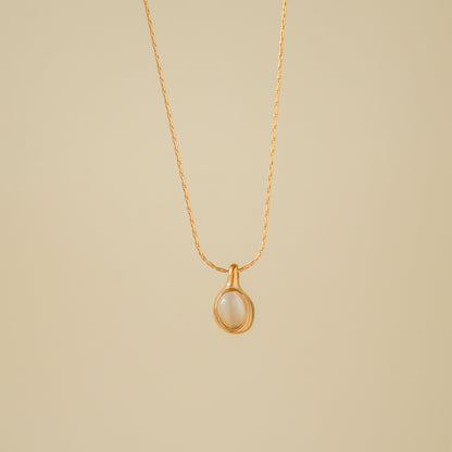 Golden Moonstone Teardrop Pendant