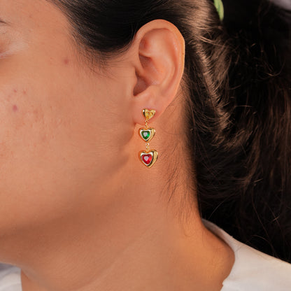 Trinity Hearts Earrings