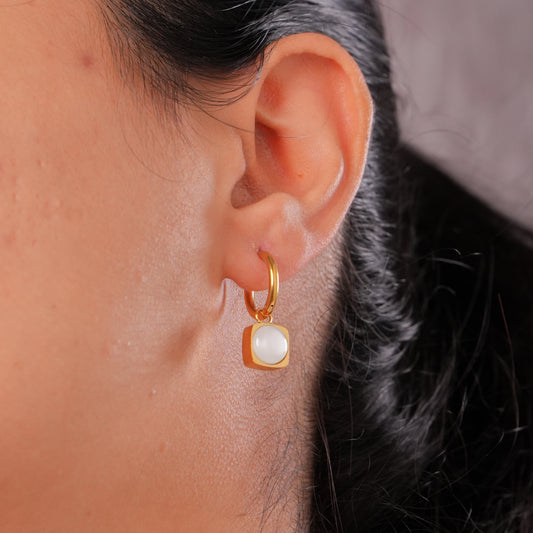 Luna Cushion Earrings