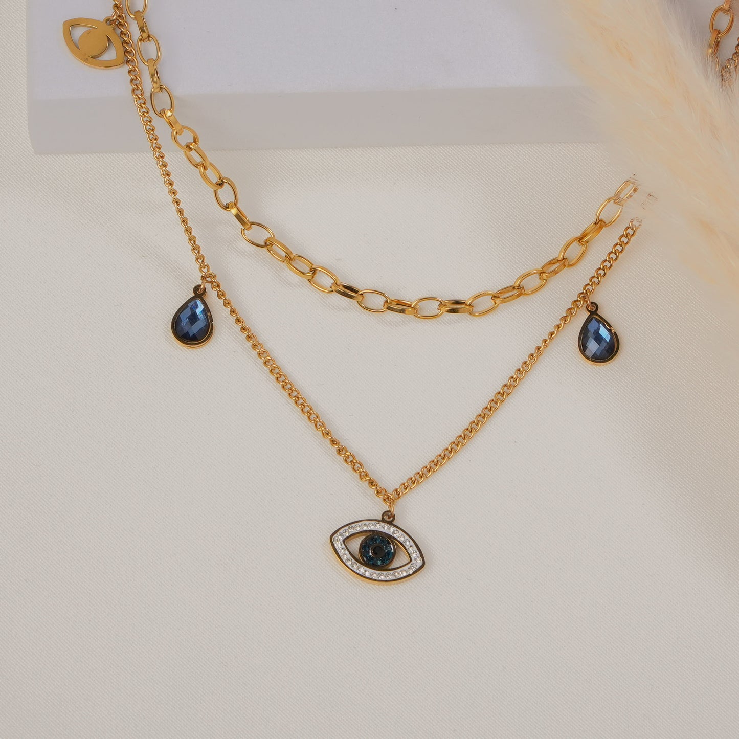 Luxury Evileye Double Layer Necklace