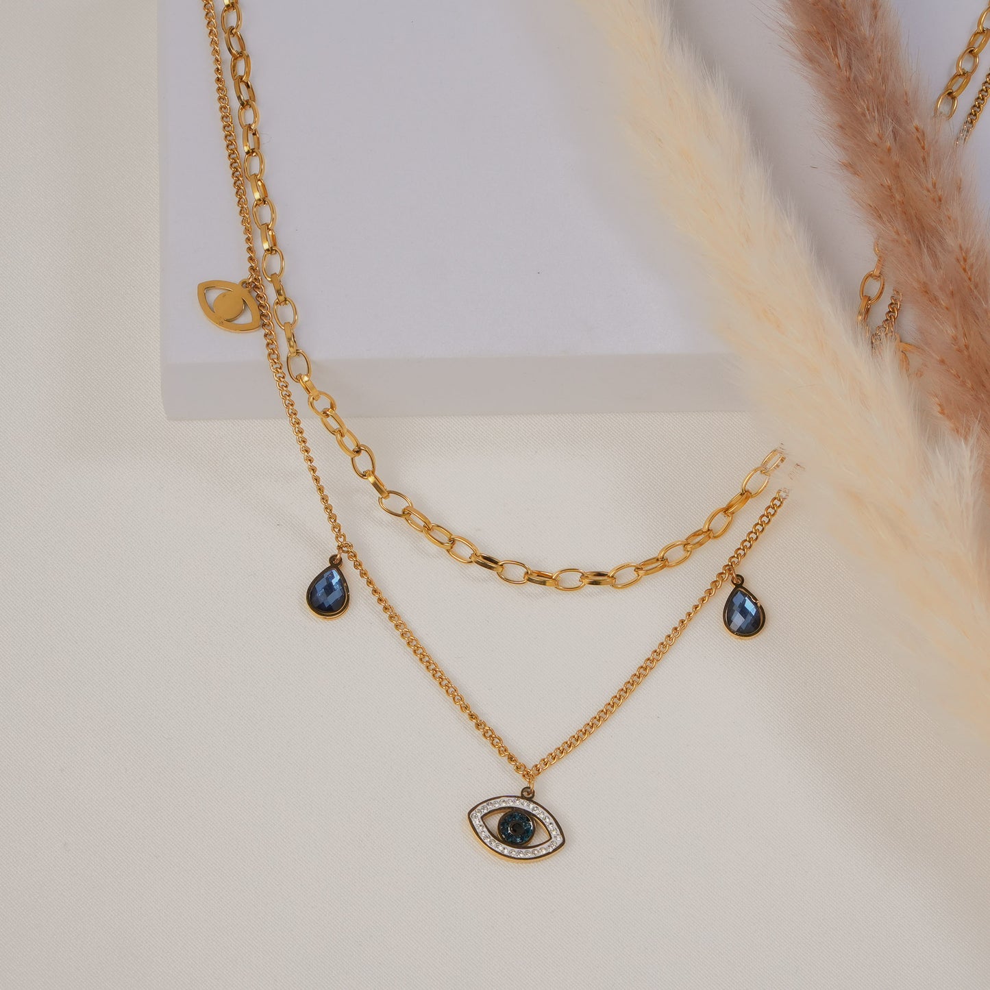Luxury Evileye Double Layer Necklace