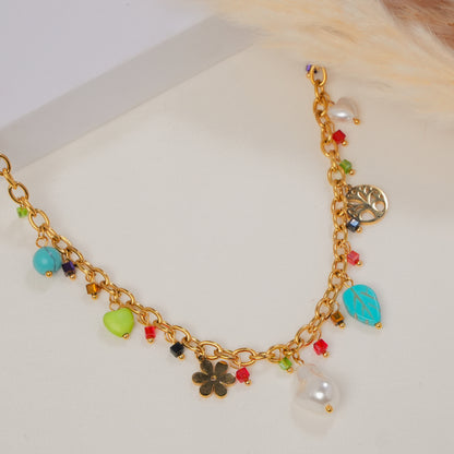 MultiCharm Pearl Necklace