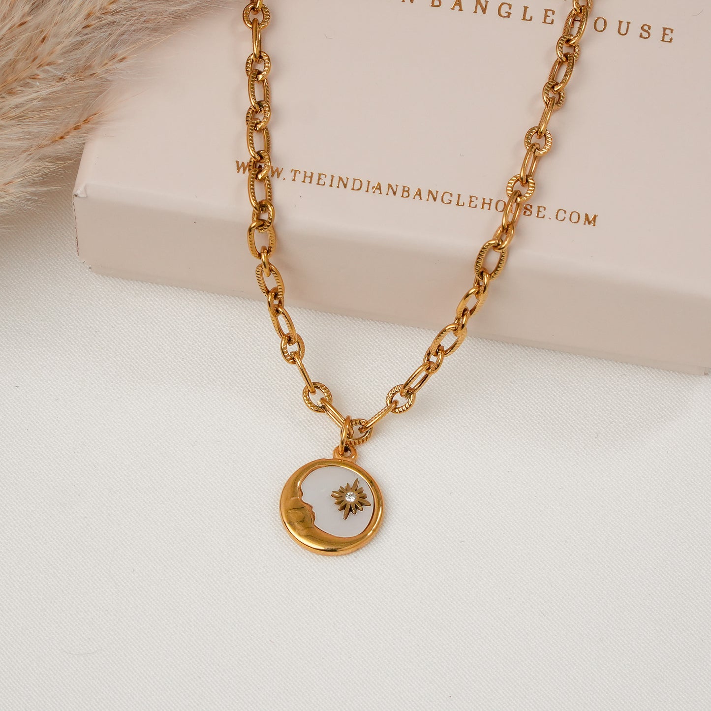 Moon Pendant Necklace