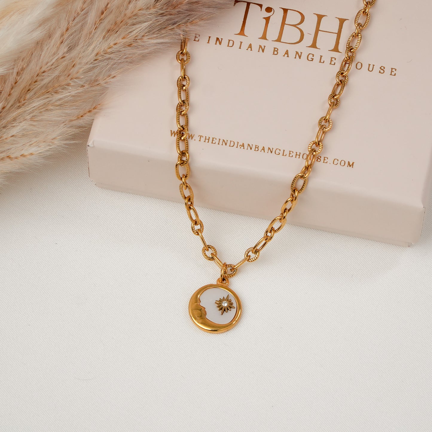 Moon Pendant Necklace