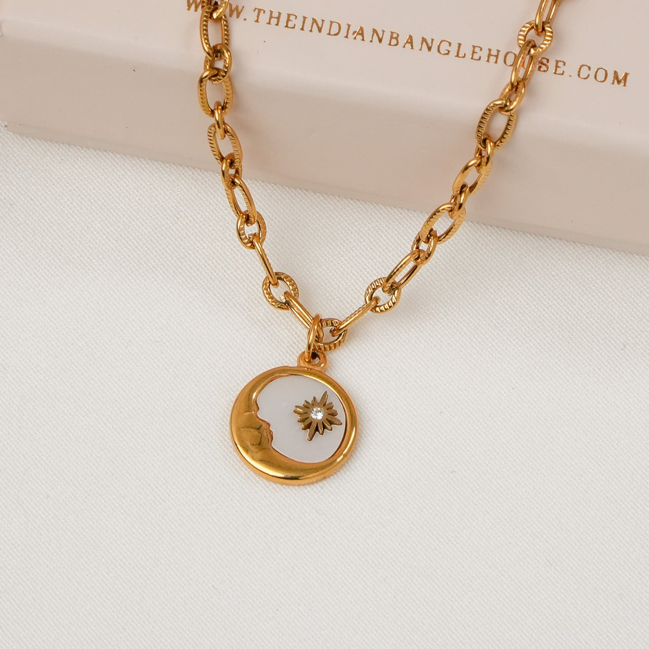 Moon Pendant Necklace