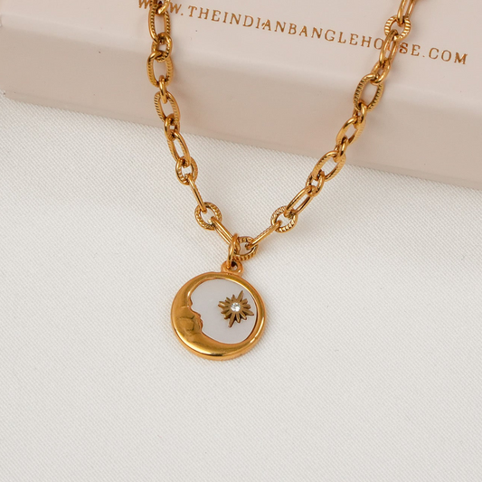 Moon Pendant Necklace