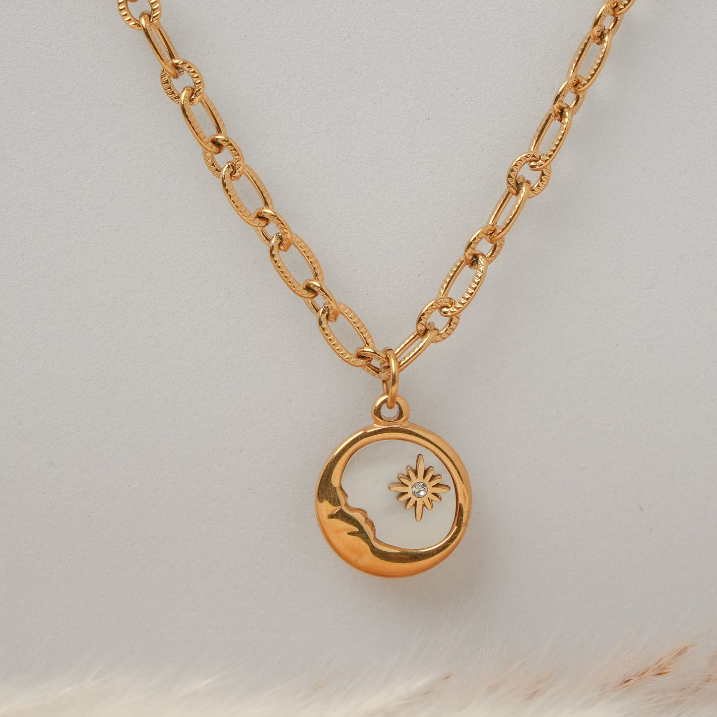 Moon Pendant Necklace