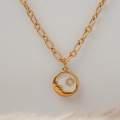 Moon Pendant Necklace