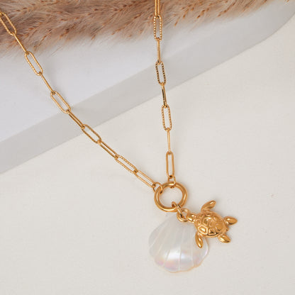 Shell Tortoise Necklace