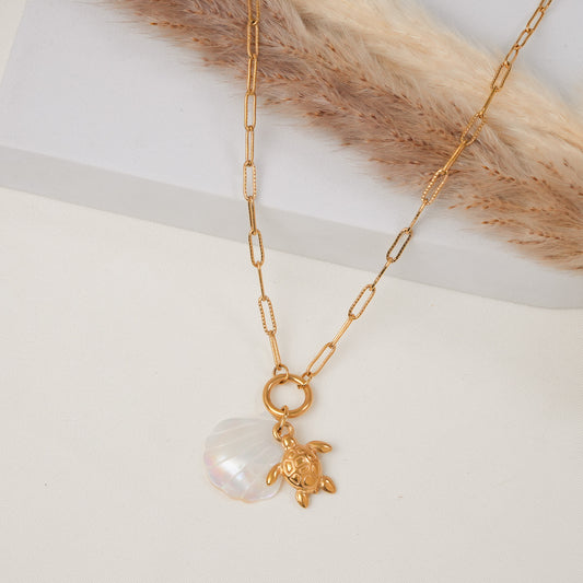 Shell Tortoise Necklace