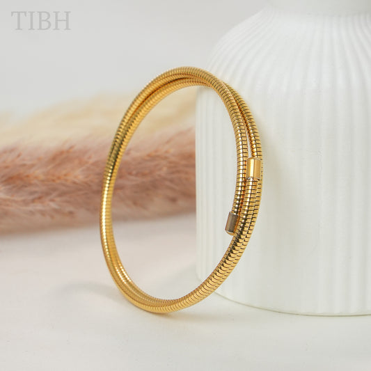 Multilayer Coil Bracelet