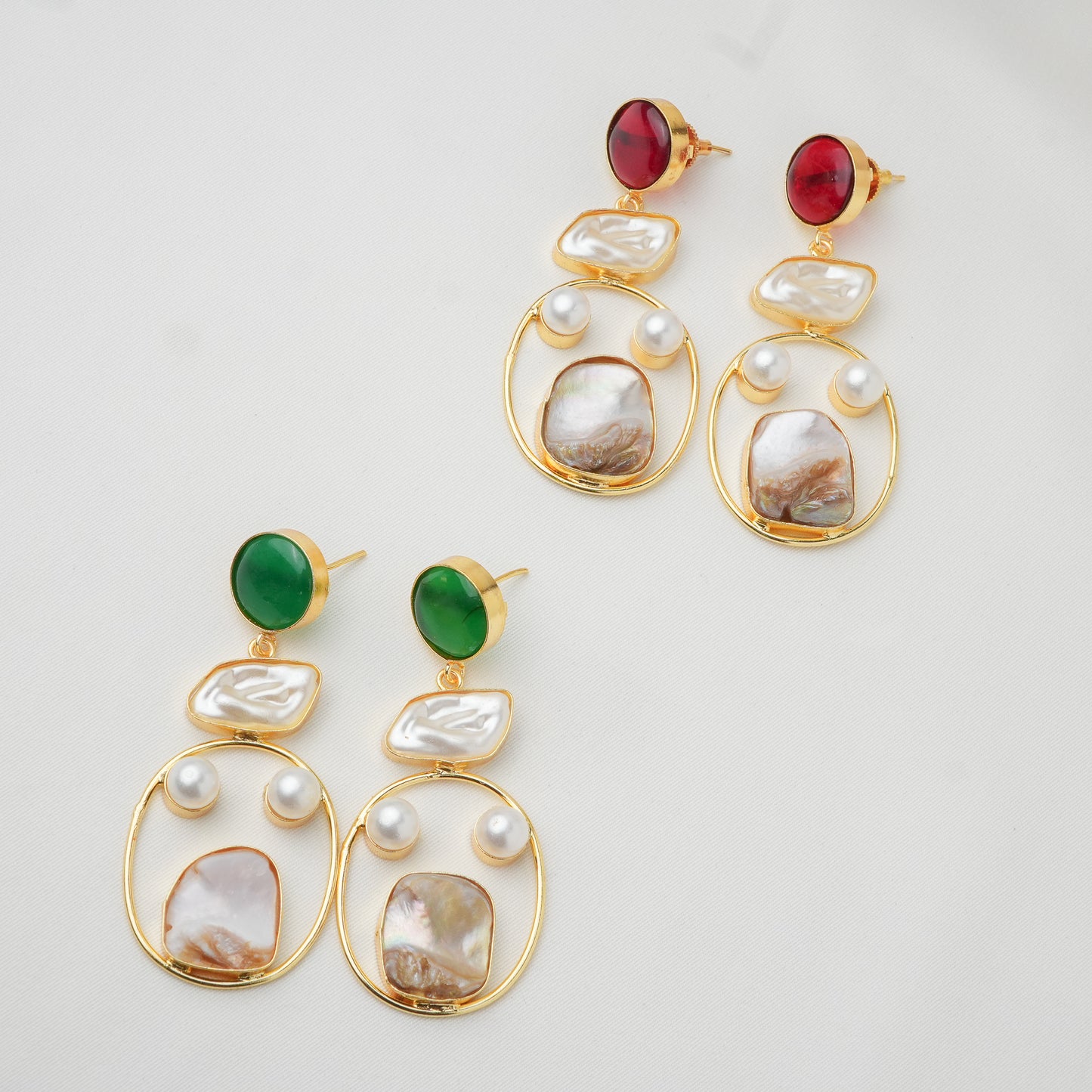 Zehna Brass Earrings