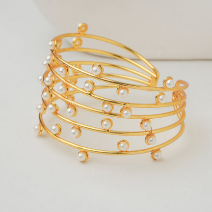 Jhanak Brass Cuff Bracelet