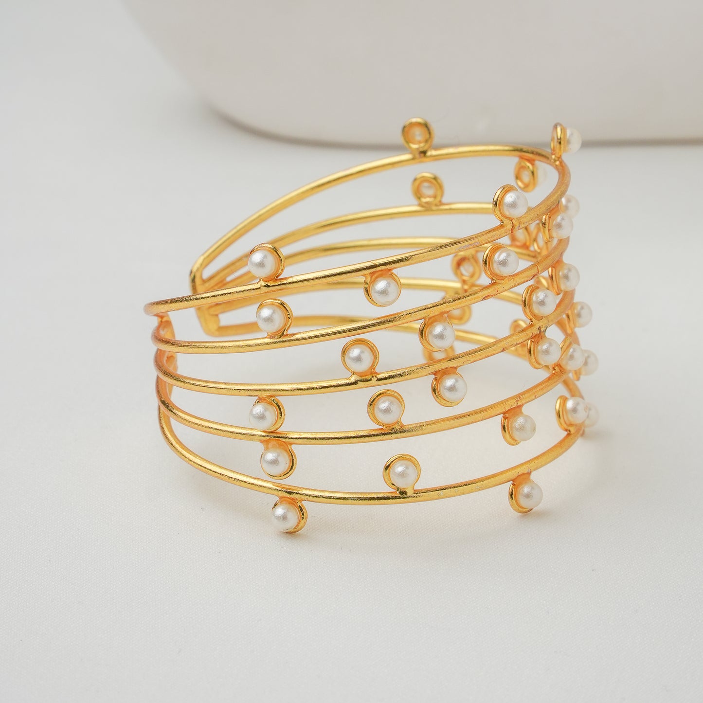 Jhanak Brass Cuff Bracelet