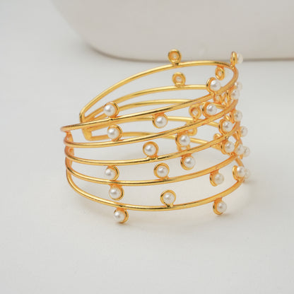 Jhanak Brass Cuff Bracelet