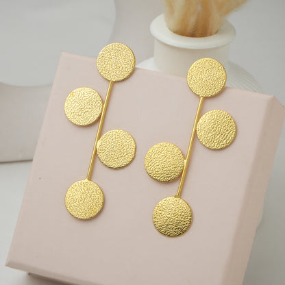 Noor Coin Brass Earrings