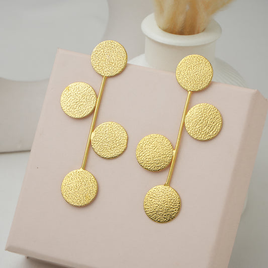 Noor Coin Brass Earrings