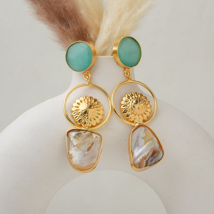 Indra Brass Earrings