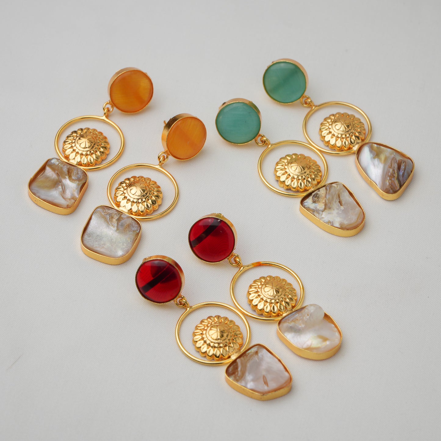 Indra Brass Earrings