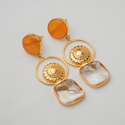 Indra Brass Earrings