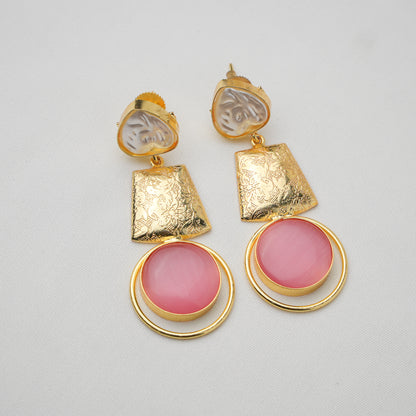 Kavya Brass Pearl Earrings