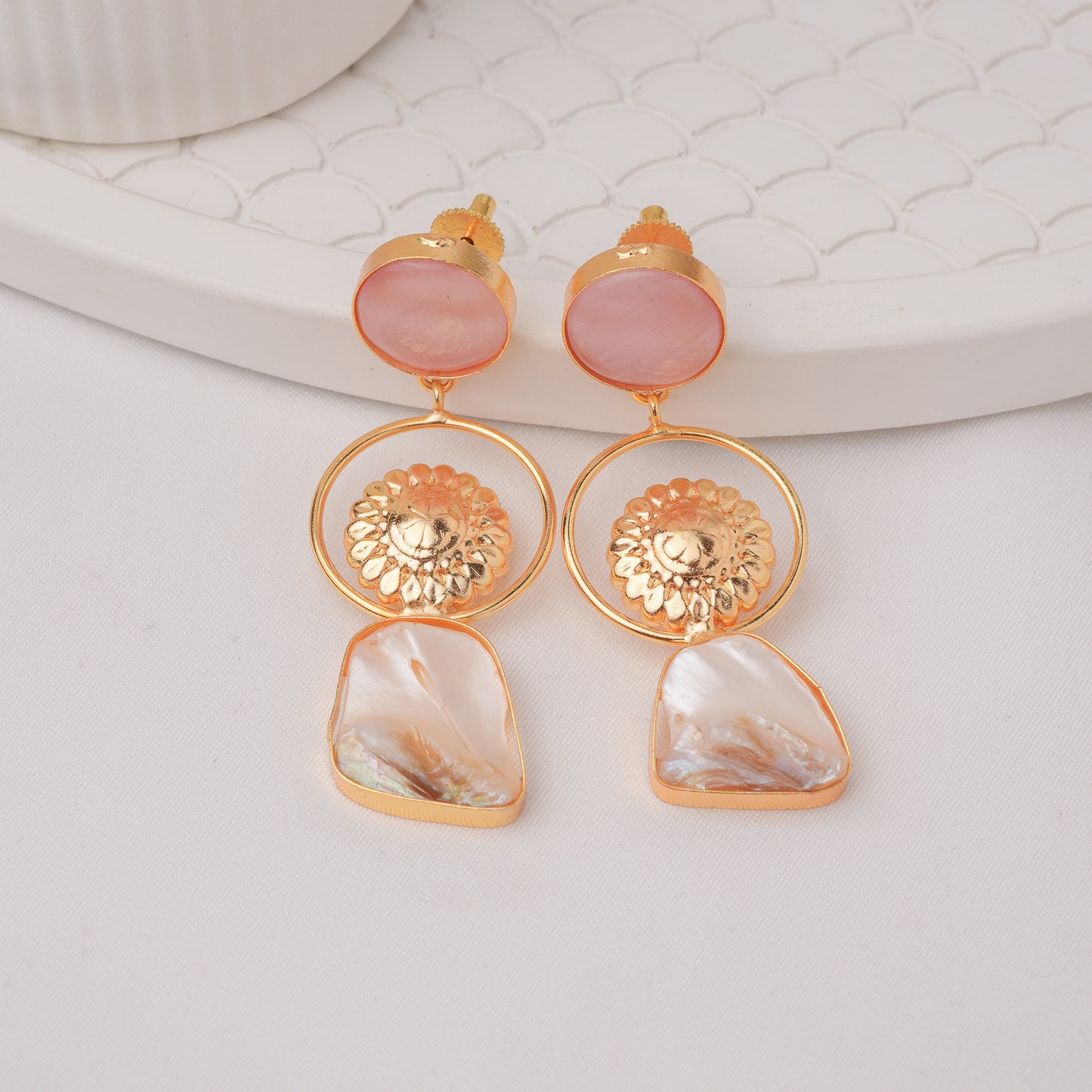 Indra Brass Earrings