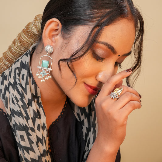 Arzoo Jhumki Brass Earrings