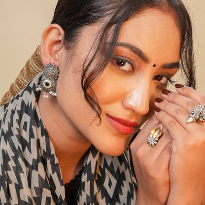 Pravi Oxidised Earrings