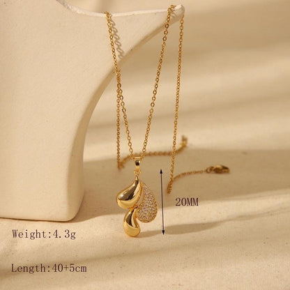 3 Droplets Pendant Necklace
