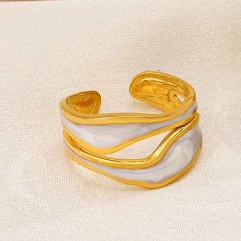 Zira Enamel Ring(Freesize)