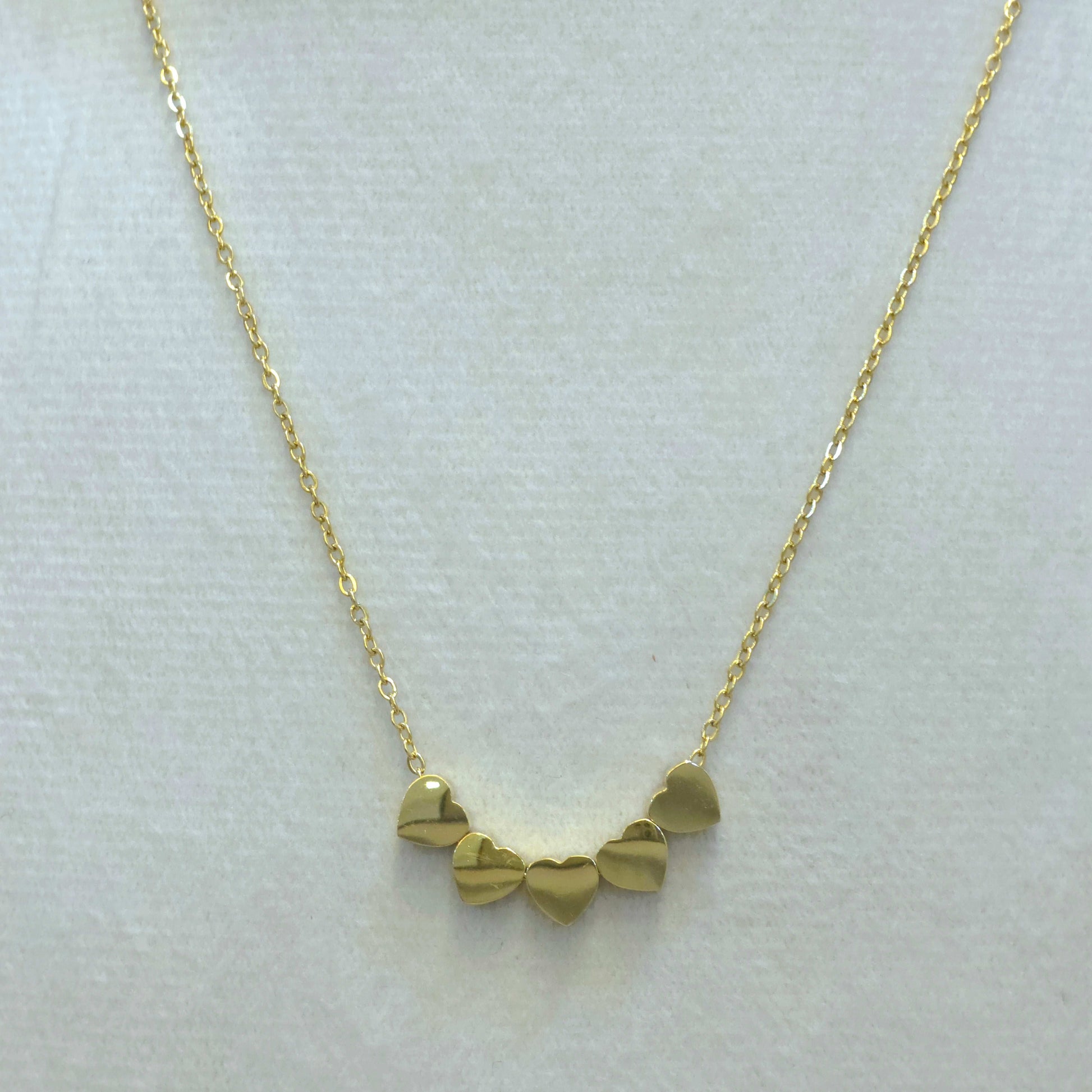 Five Heart Necklace