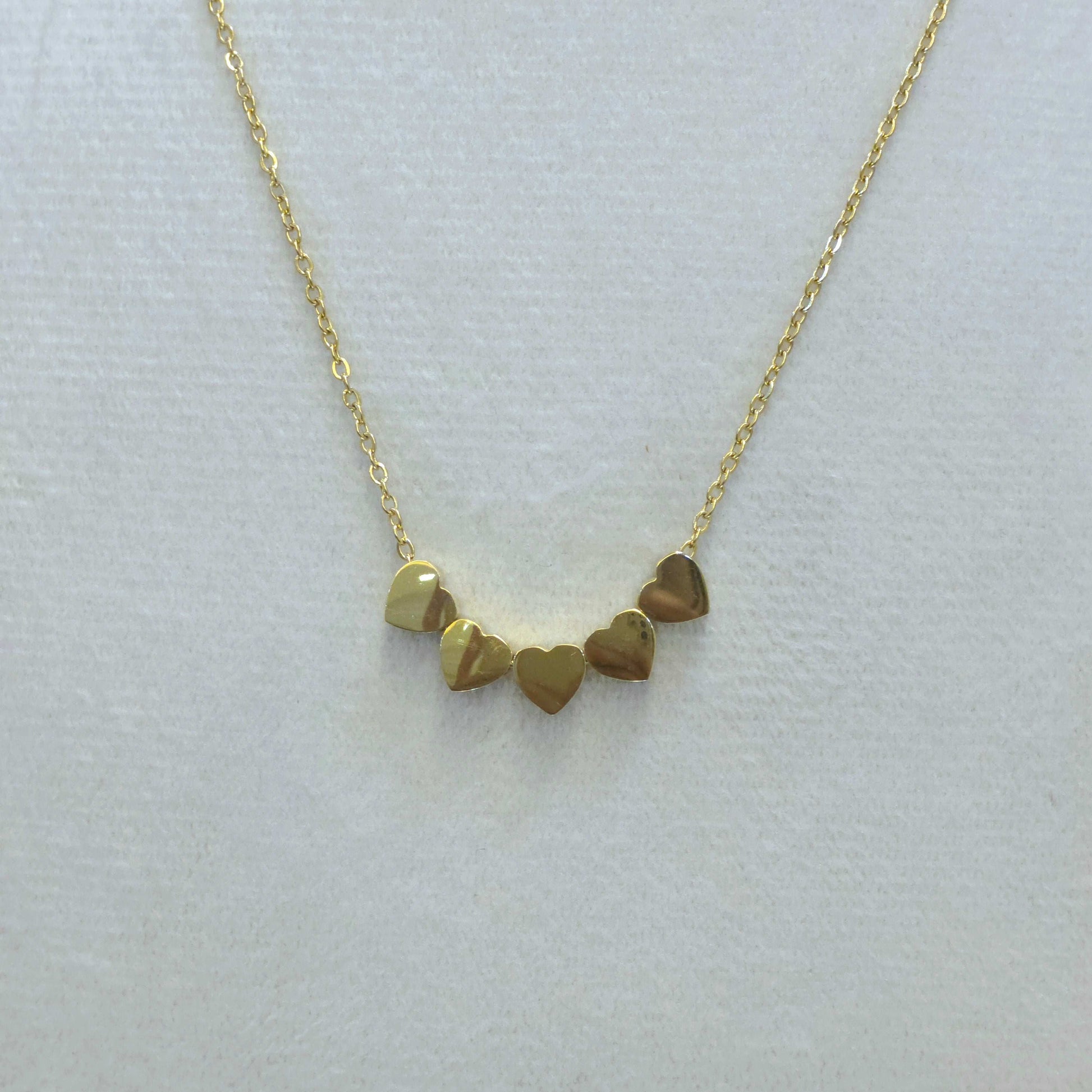 Five Heart Necklace