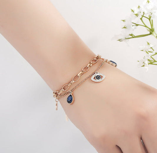 Enchanted evil eye bracelet