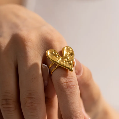 Hammer Heart Ring
